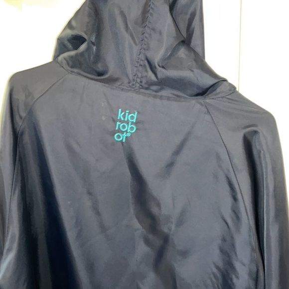 Kidrobot Navy Blue & Plaid Windbreaker (184) Sz LG - Picture 13 of 14